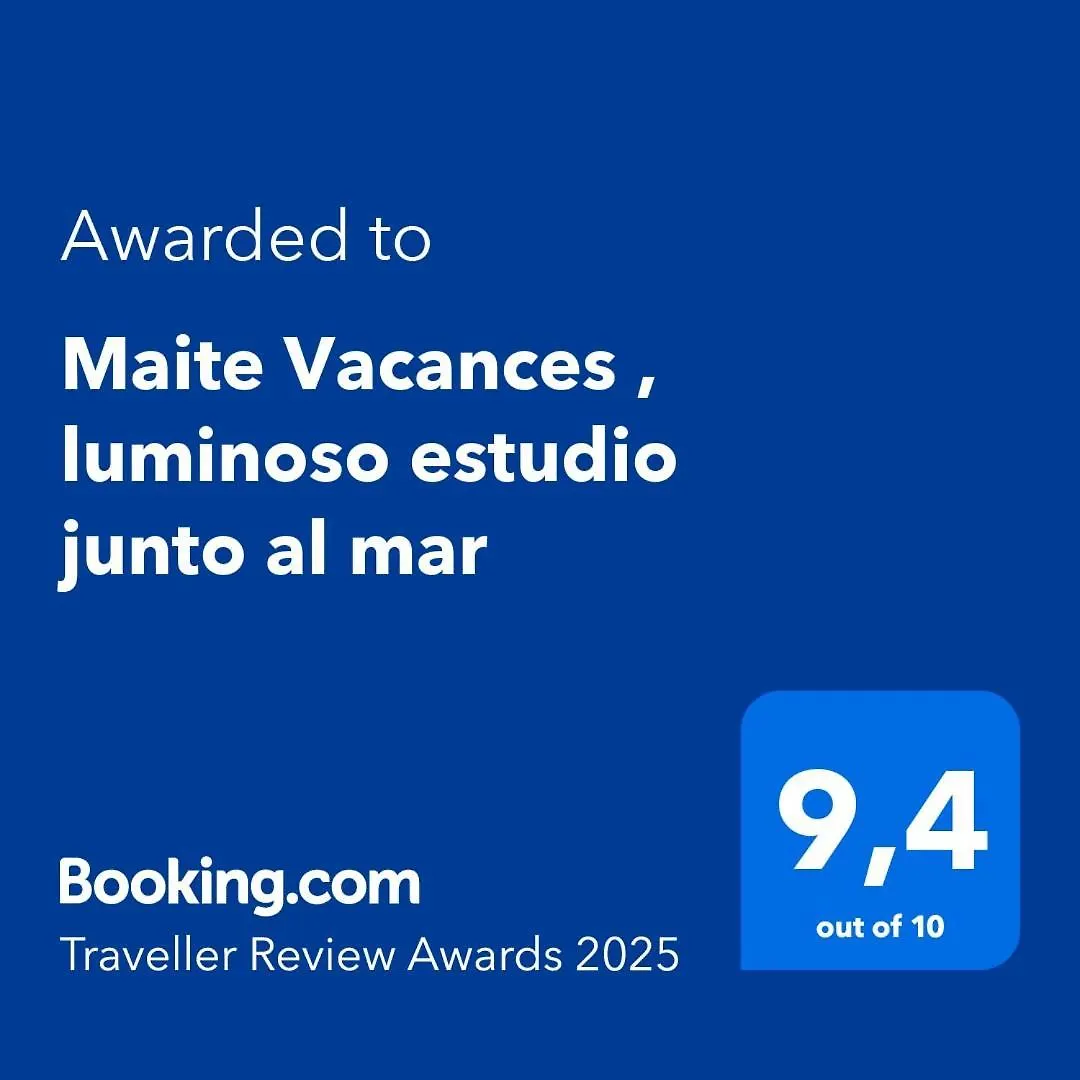 Maite Vacances , Luminoso Estudio Junto Al Mar 贝纳尔马德纳 西班牙